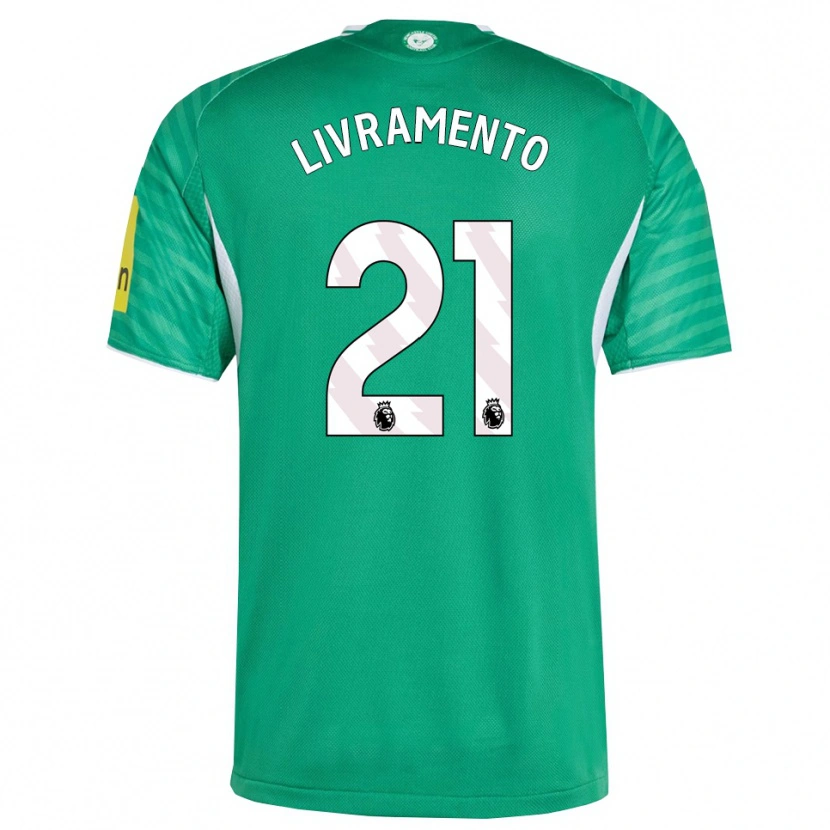 Danxen Kid Tino Livramento #21 Green White Away Jersey 2025/26 T-Shirt