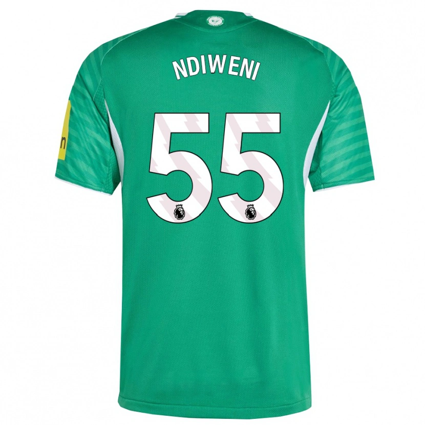 Danxen Kid Michael Ndiweni #55 Green White Away Jersey 2025/26 T-Shirt