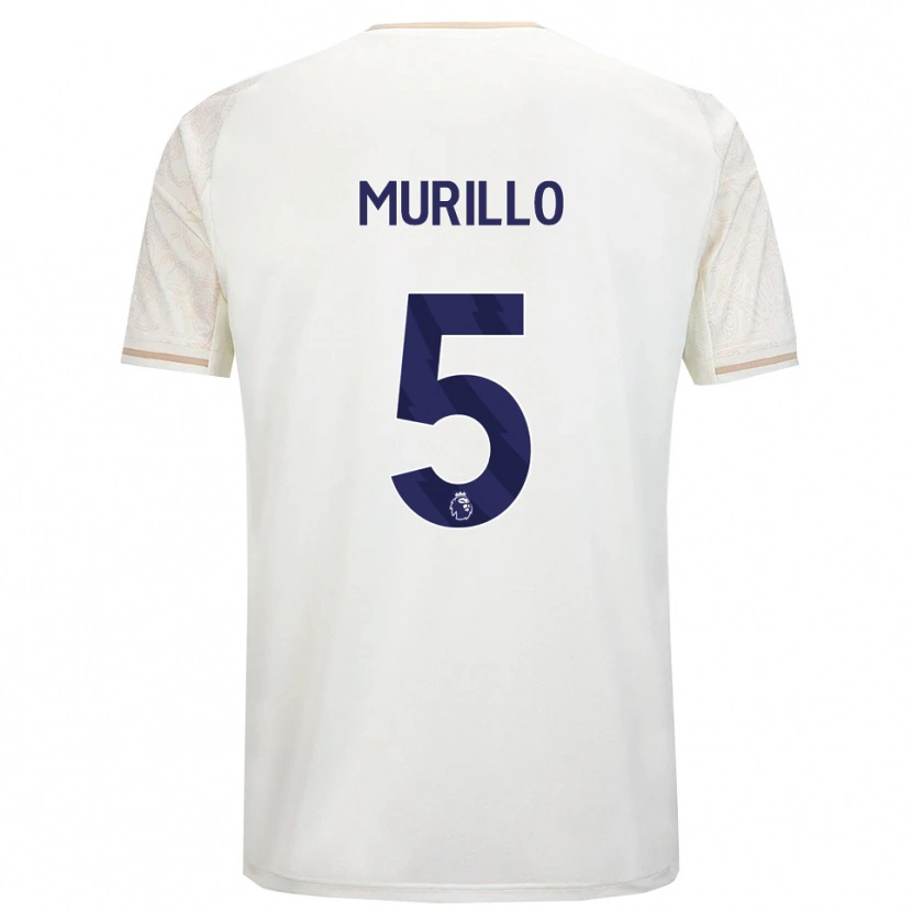 Danxen Kid Murillo #5 Off White Black Away Jersey 2025/26 T-Shirt