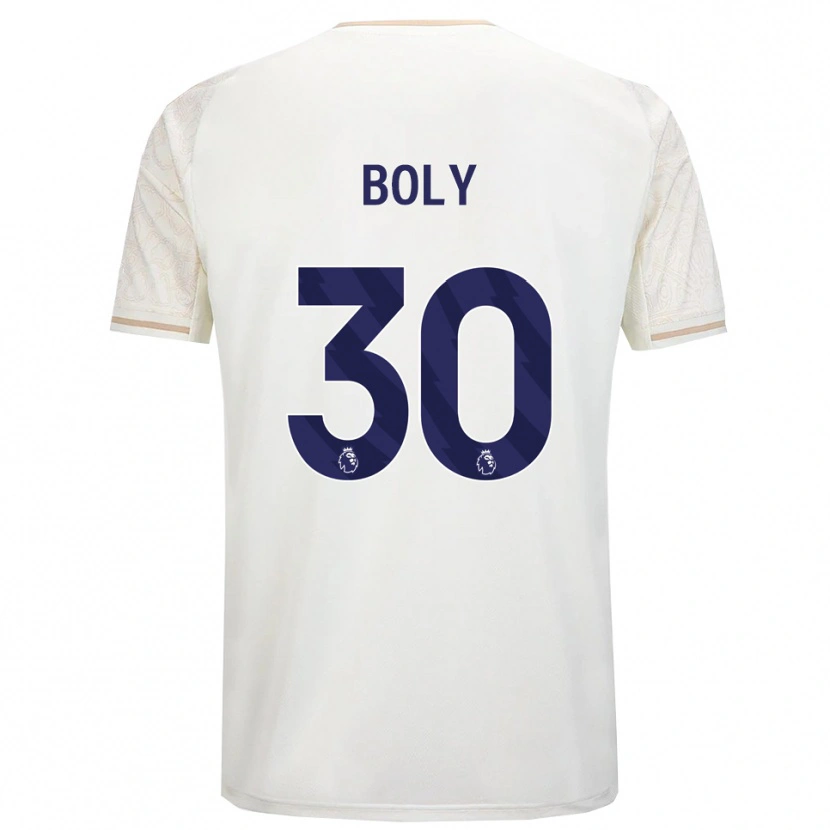 Danxen Kid Willy Boly #30 Off White Black Away Jersey 2025/26 T-Shirt