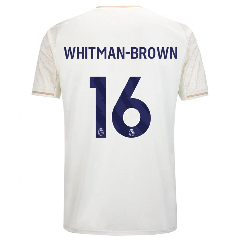 Danxen Kid Chae Whitman-Brown #16 Off White Black Away Jersey 2025/26 T-Shirt