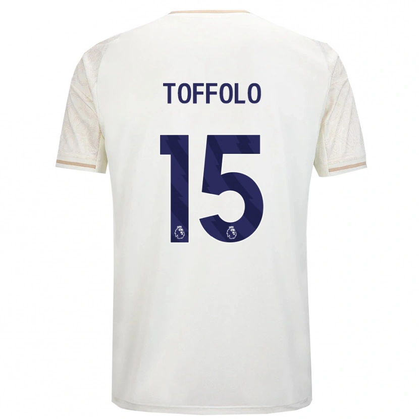 Danxen Kid Harry Toffolo #15 Off White Black Away Jersey 2025/26 T-Shirt