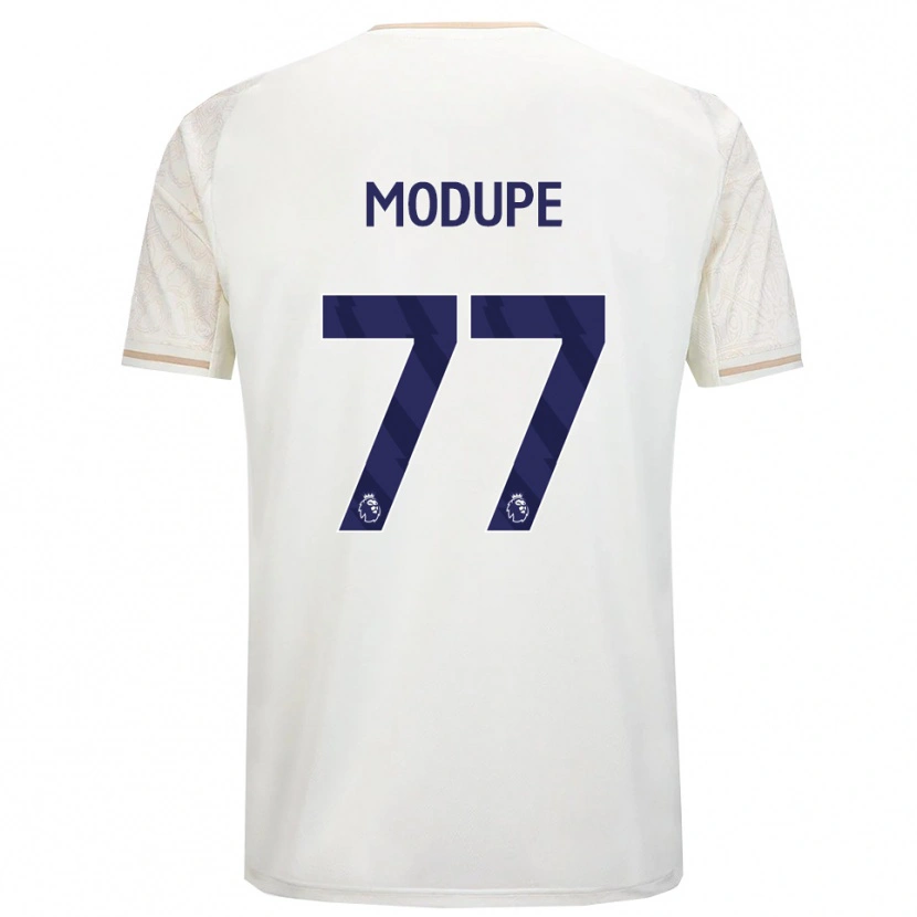 Danxen Kid David Modupe #77 Off White Black Away Jersey 2025/26 T-Shirt