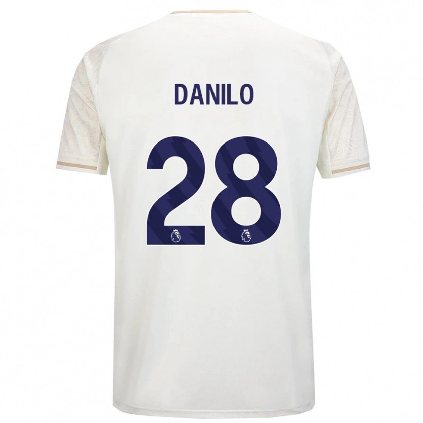 Danxen Kid Danilo #28 Off White Black Away Jersey 2025/26 T-Shirt