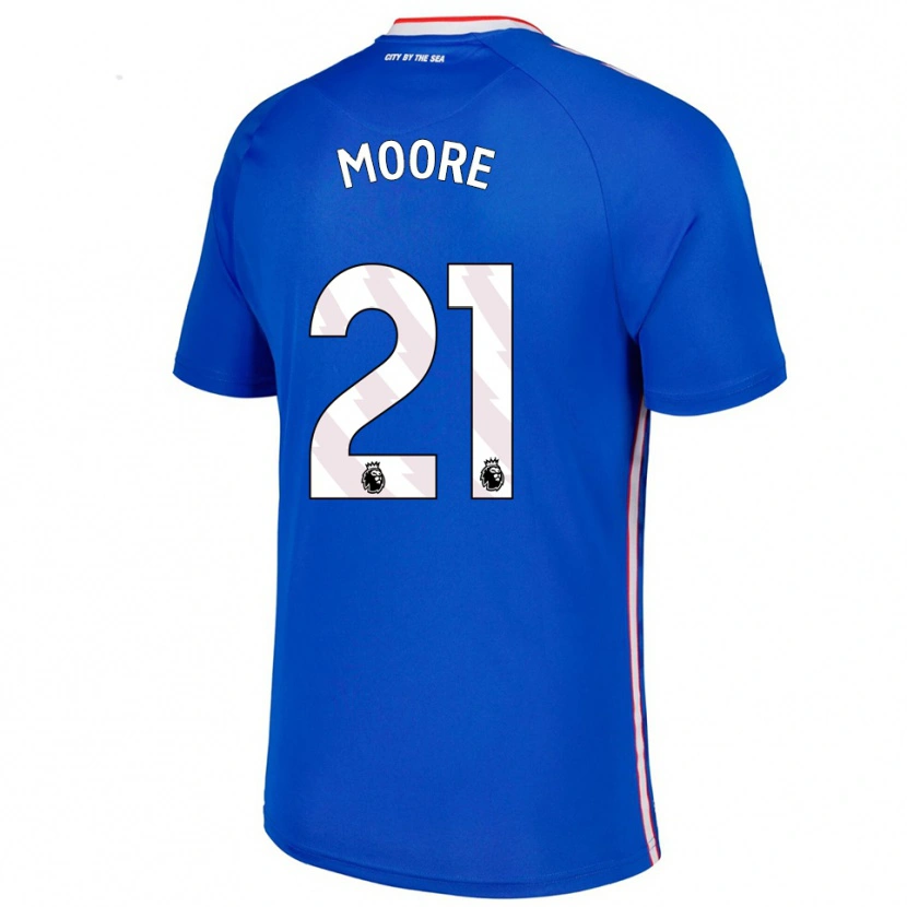 Danxen Kid Simon Moore #21 Blue White Away Jersey 2025/26 T-Shirt