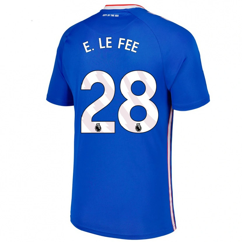 Danxen Kid Enzo Le Fée #28 Blue White Away Jersey 2025/26 T-Shirt