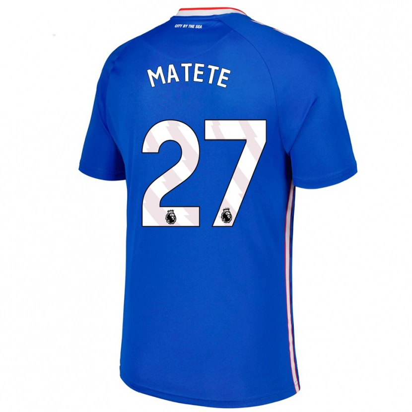 Danxen Kid Jay Matete #27 Blue White Away Jersey 2025/26 T-Shirt