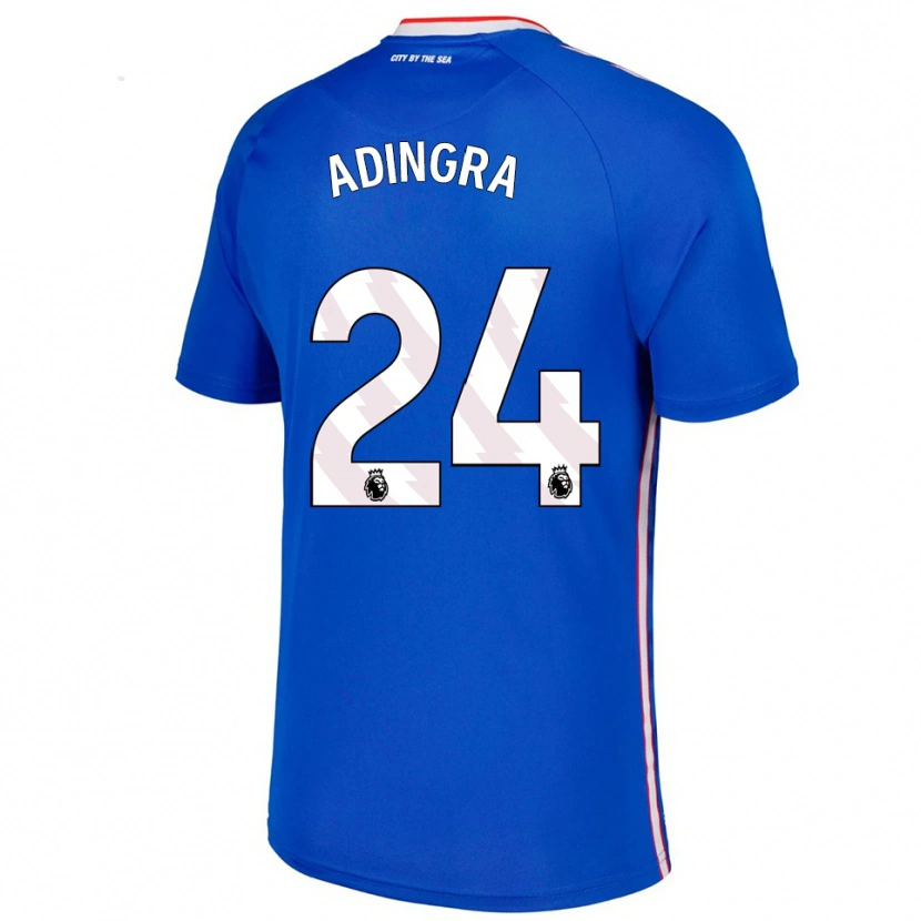 Danxen Kid Simon Adingra #24 Blue White Away Jersey 2025/26 T-Shirt