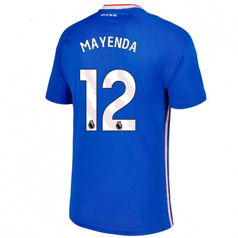 Danxen Kid Eliezer Mayenda #12 Blue White Away Jersey 2025/26 T-Shirt