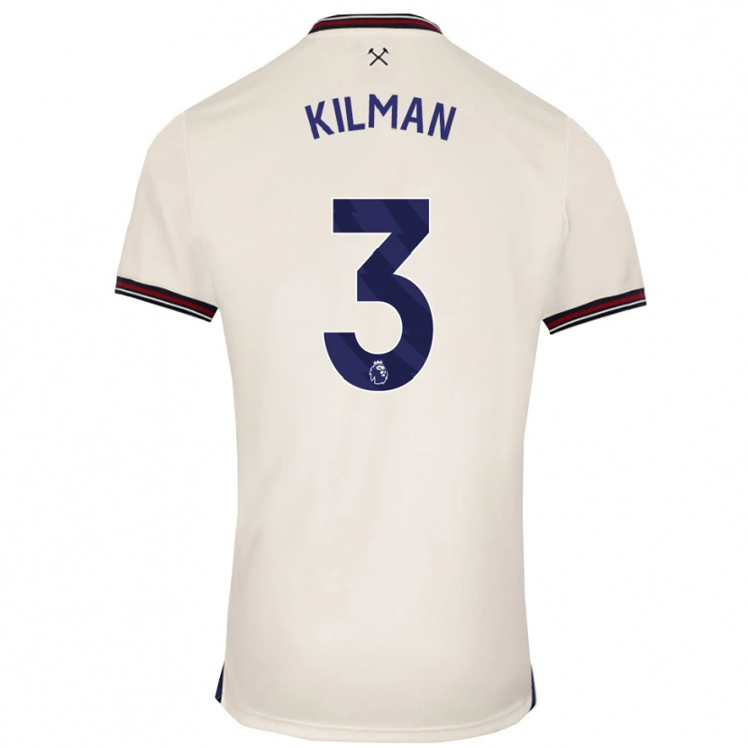 Danxen Kid Maximilian Kilman #3 Off White Away Jersey 2025/26 T-Shirt