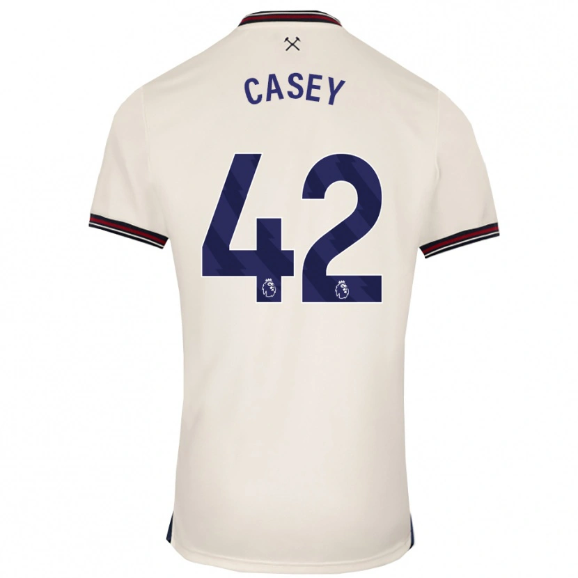 Danxen Kid Kaelan Casey #42 Off White Away Jersey 2025/26 T-Shirt