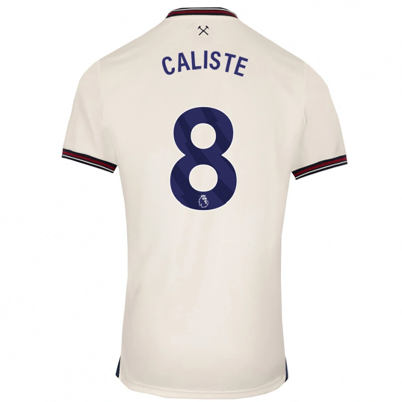 Danxen Kid Gabriel Caliste #8 Off White Away Jersey 2025/26 T-Shirt