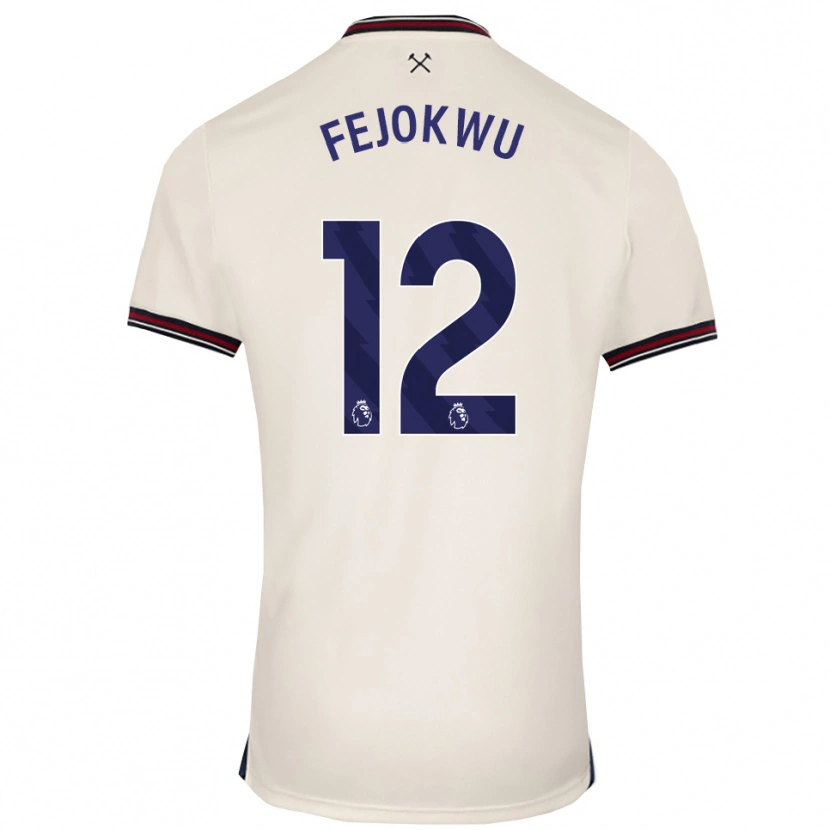 Danxen Kid Emmanuel Fejokwu #12 Off White Away Jersey 2025/26 T-Shirt