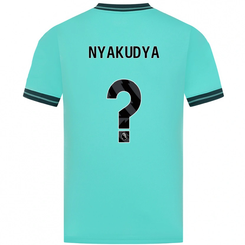 Danxen Kid Joshua Nyakudya #0 Sky Blue Green Away Jersey 2025/26 T-Shirt