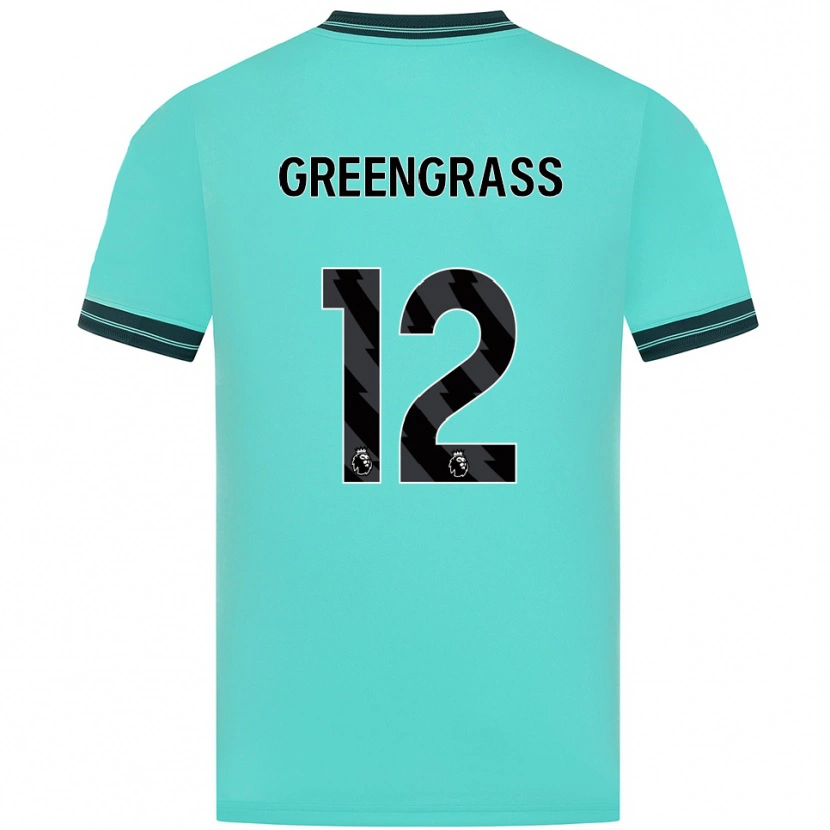 Danxen Kid Charlotte Greengrass #12 Sky Blue Green Away Jersey 2025/26 T-Shirt