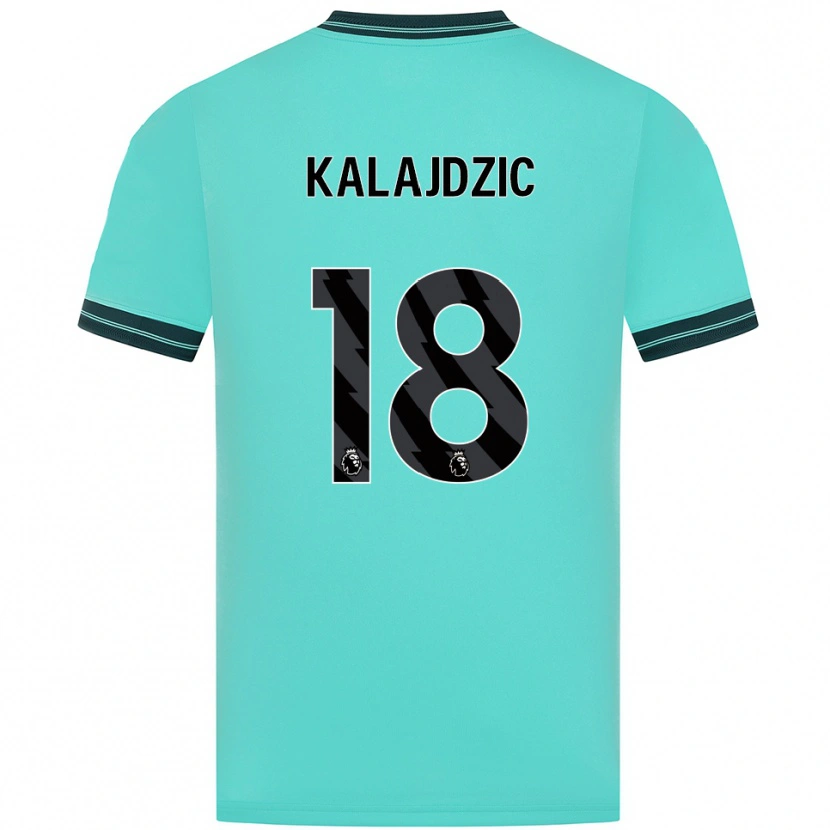 Danxen Kid Sasa Kalajdzic #18 Sky Blue Green Away Jersey 2025/26 T-Shirt