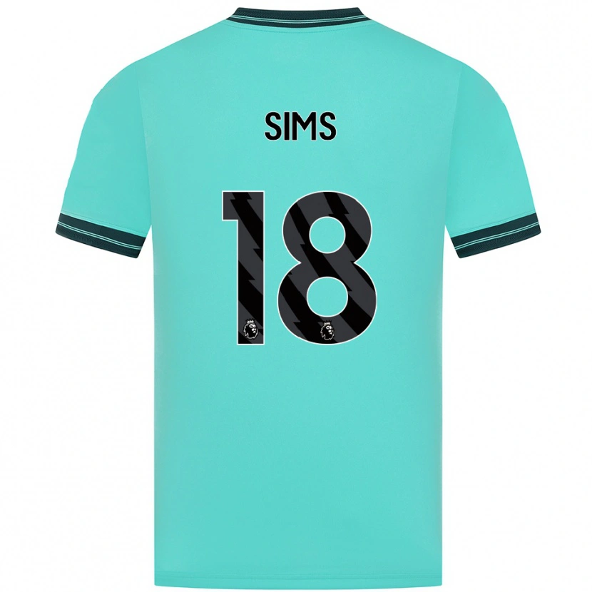 Danxen Kid Amy Sims #18 Sky Blue Green Away Jersey 2025/26 T-Shirt