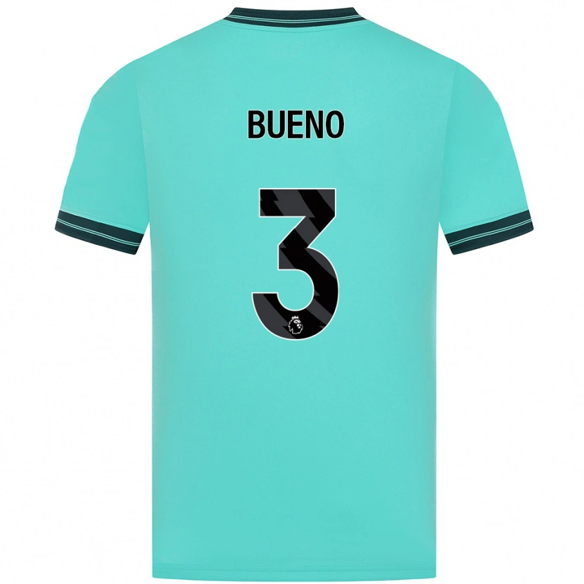 Danxen Kid Hugo Bueno #3 Sky Blue Green Away Jersey 2025/26 T-Shirt