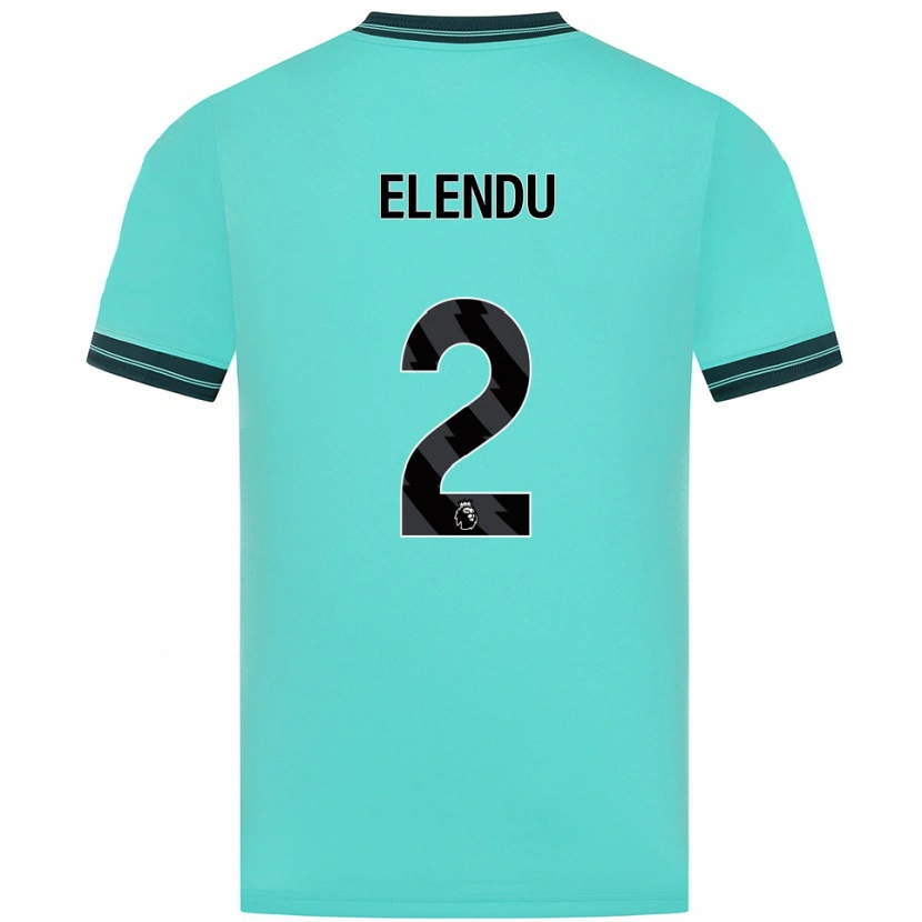 Danxen Kid Elvis Elendu #2 Sky Blue Green Away Jersey 2025/26 T-Shirt