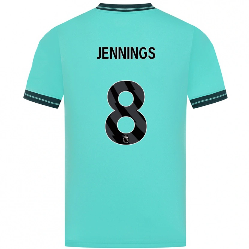 Danxen Kid Shannie Jennings #8 Sky Blue Green Away Jersey 2025/26 T-Shirt