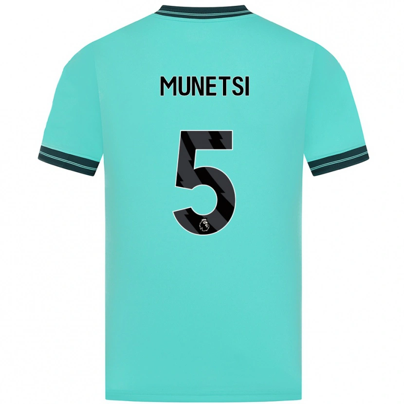 Danxen Kid Marshall Munetsi #5 Sky Blue Green Away Jersey 2025/26 T-Shirt