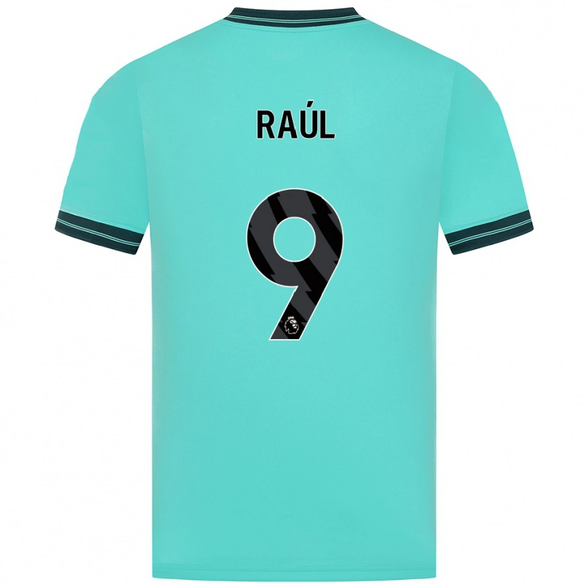 Danxen Kid Raul Jimenez #9 Sky Blue Green Away Jersey 2025/26 T-Shirt