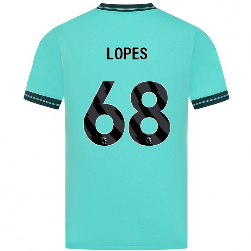 Danxen Kid Leo Lopes #68 Sky Blue Green Away Jersey 2025/26 T-Shirt