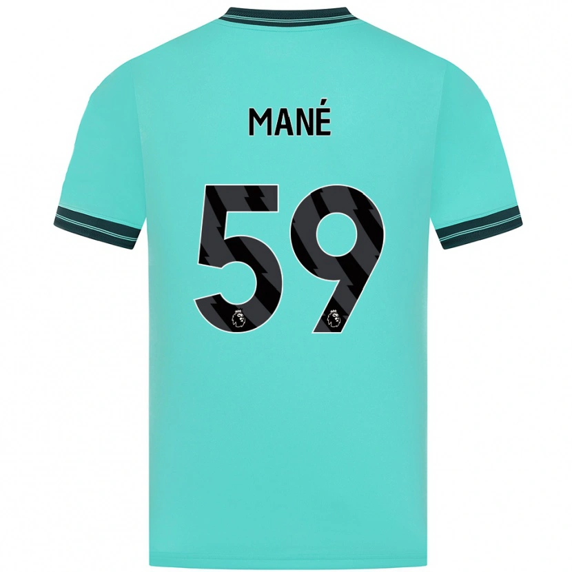 Danxen Kid Mateus Mané #59 Sky Blue Green Away Jersey 2025/26 T-Shirt
