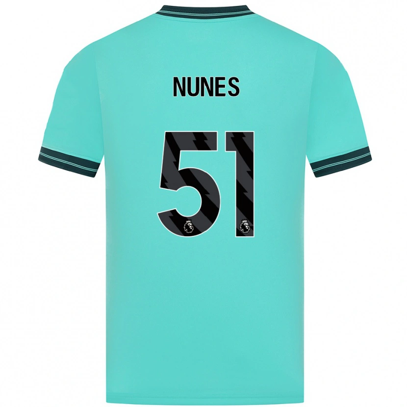 Danxen Kid Grazi Nunes #51 Sky Blue Green Away Jersey 2025/26 T-Shirt