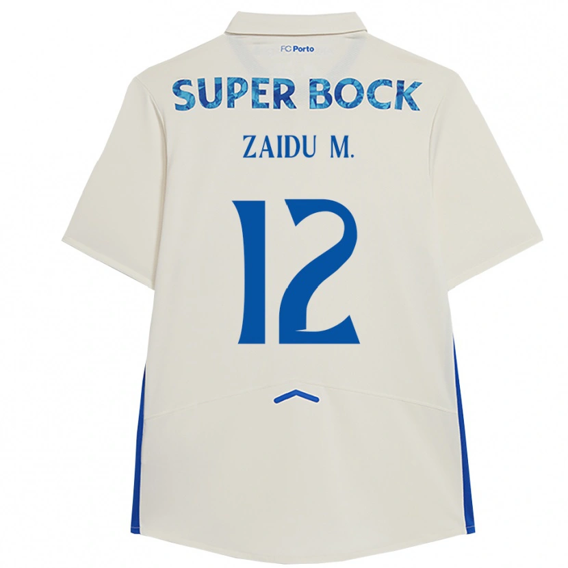 Danxen Kid Zaidu #12 White Blue Third Jersey 2025/26 T-Shirt
