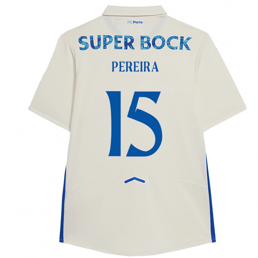 Danxen Kid Yoan Pereira #15 White Blue Third Jersey 2025/26 T-Shirt