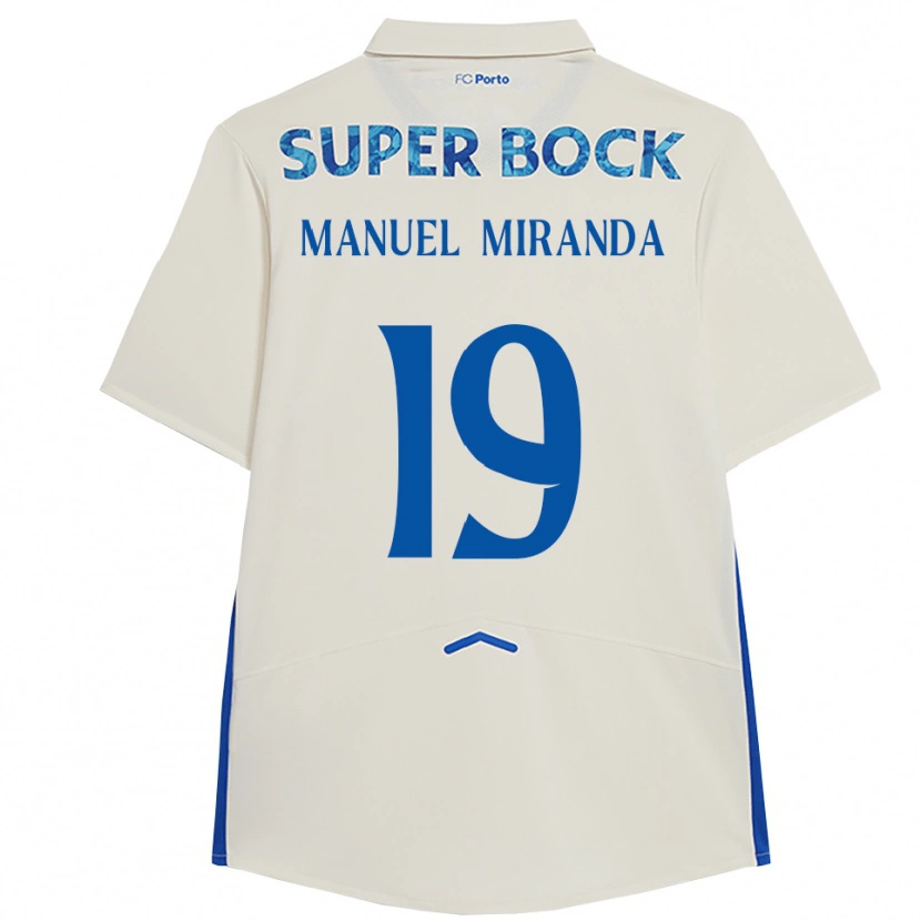 Danxen Kid Manuel Miranda #19 White Blue Third Jersey 2025/26 T-Shirt
