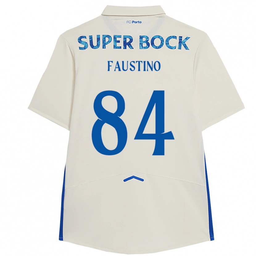 Danxen Kid Levi Faustino #84 White Blue Third Jersey 2025/26 T-Shirt