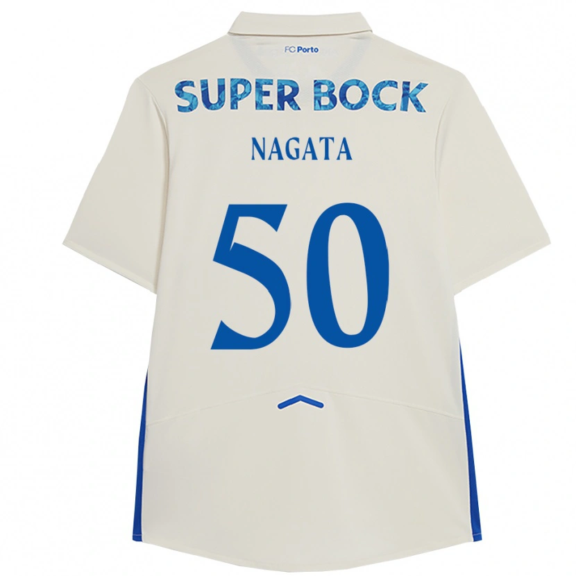Danxen Kid Kotaro Nagata #50 White Blue Third Jersey 2025/26 T-Shirt
