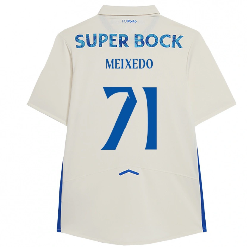 Danxen Kid Francisco Meixedo #71 White Blue Third Jersey 2025/26 T-Shirt