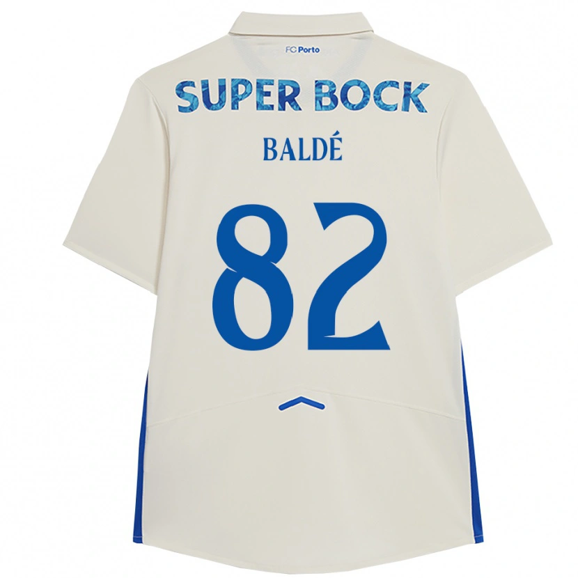 Danxen Kid Alfa Baldé #82 White Blue Third Jersey 2025/26 T-Shirt