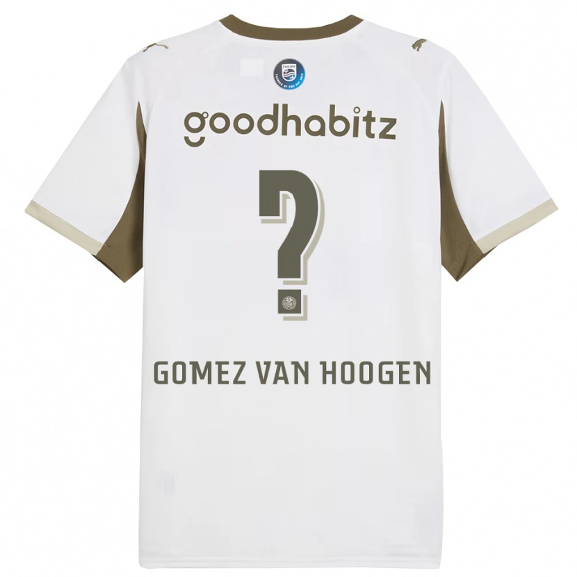 Danxen Kid Samuel Gomez Van Hoogen #0 White Gray Third Jersey 2025/26 T-Shirt