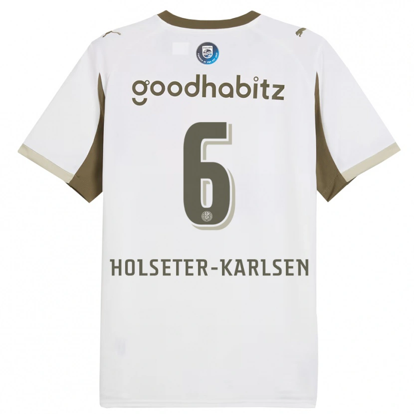 Danxen Kid Philip Holseter-Karlsen #6 White Gray Third Jersey 2025/26 T-Shirt