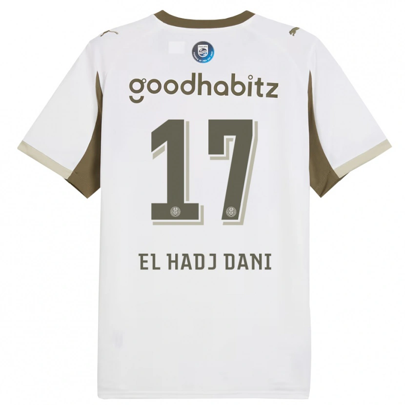 Danxen Kid Soudais El Hadj Dani #17 White Gray Third Jersey 2025/26 T-Shirt