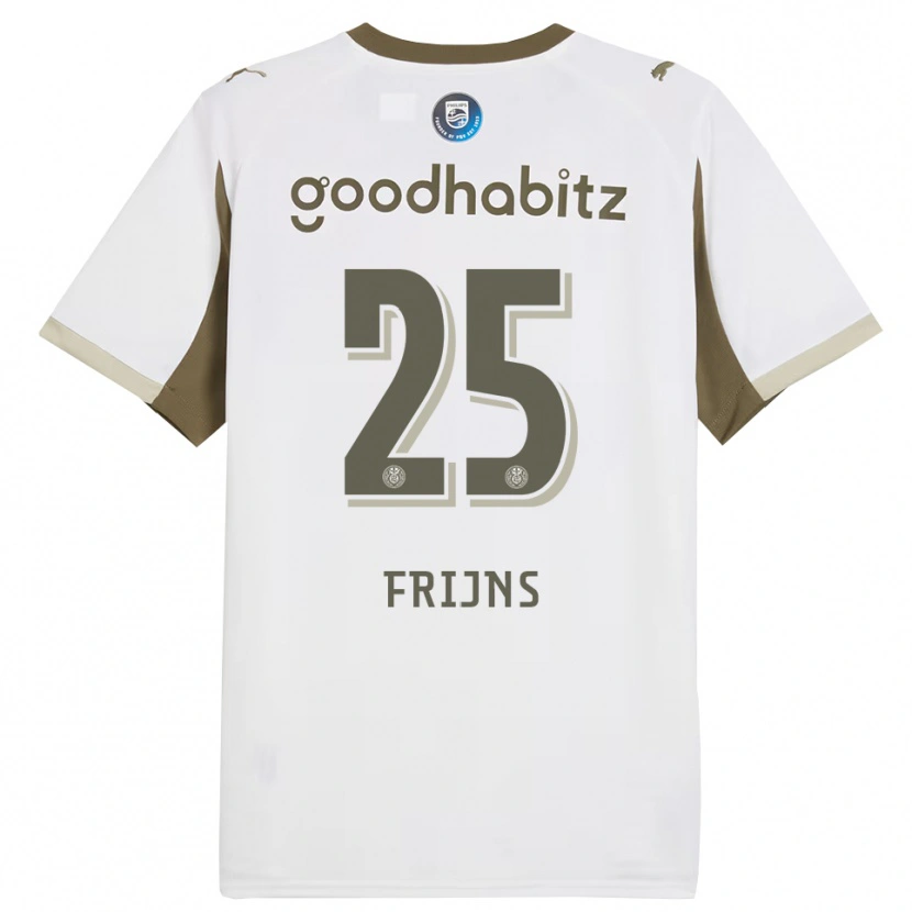 Danxen Kid Emma Frijns #25 White Gray Third Jersey 2025/26 T-Shirt