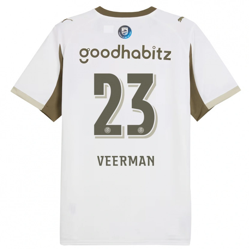 Danxen Kid Joey Veerman #23 White Gray Third Jersey 2025/26 T-Shirt