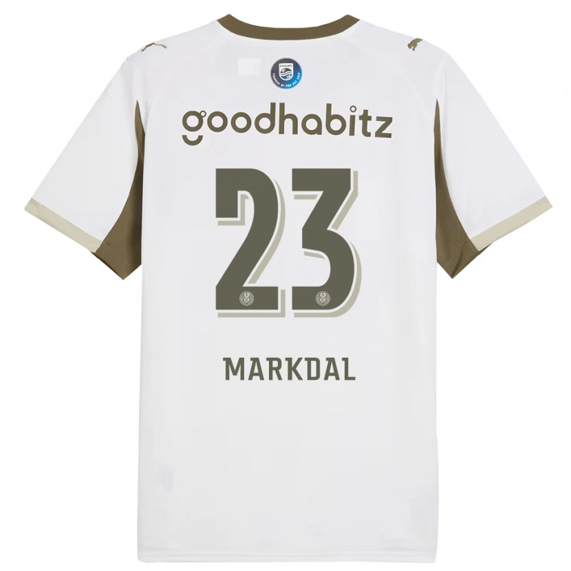Danxen Kid Mikkel Markdal #23 White Gray Third Jersey 2025/26 T-Shirt