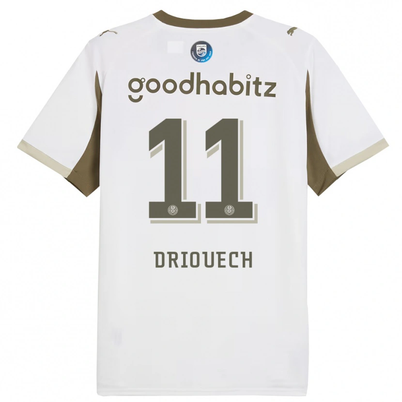 Danxen Kid Couhaib Driouech #11 White Gray Third Jersey 2025/26 T-Shirt