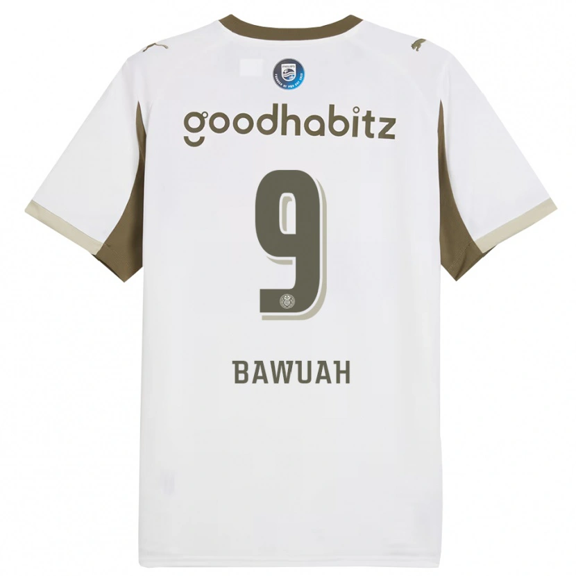 Danxen Kid Jordy Bawuah #9 White Gray Third Jersey 2025/26 T-Shirt