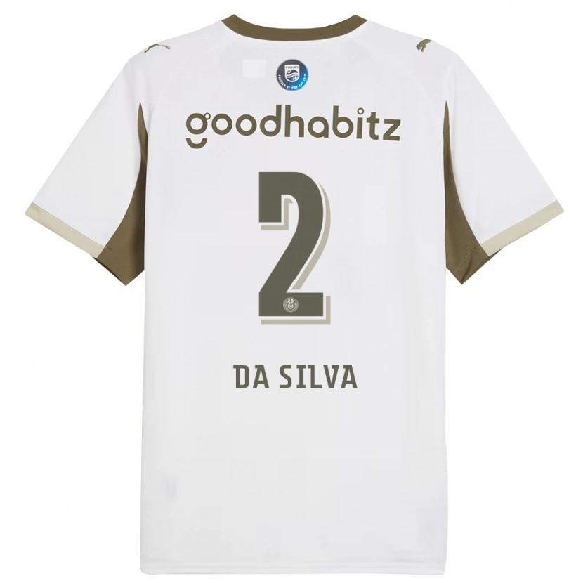 Danxen Kid Aston Da Silva #2 White Gray Third Jersey 2025/26 T-Shirt
