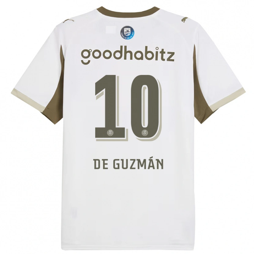 Danxen Kid Jaden De Guzmán #10 White Gray Third Jersey 2025/26 T-Shirt