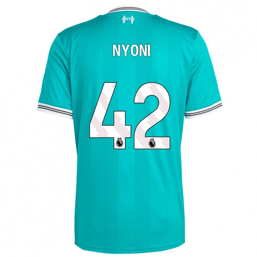 Danxen Kid Trey Nyoni #42 Green White Third Jersey 2025/26 T-Shirt