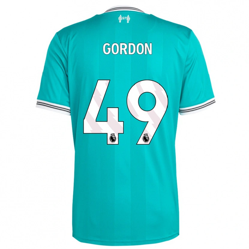 Danxen Kid Kaide Gordon #49 Green White Third Jersey 2025/26 T-Shirt