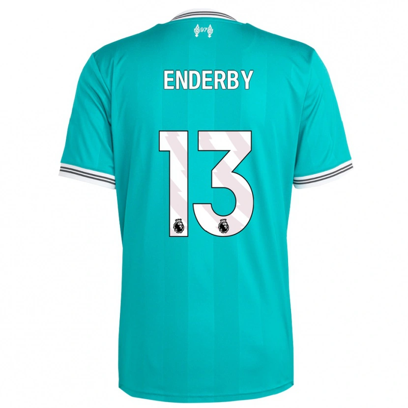 Danxen Kid Mia Enderby #13 Green White Third Jersey 2025/26 T-Shirt