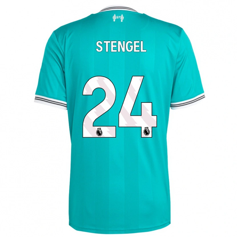 Danxen Kid Katie Stengel #24 Green White Third Jersey 2025/26 T-Shirt